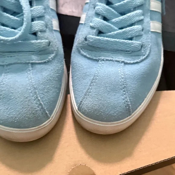 Adidas Light Blue Sneakers with White Stripes - Picture 3 of 6